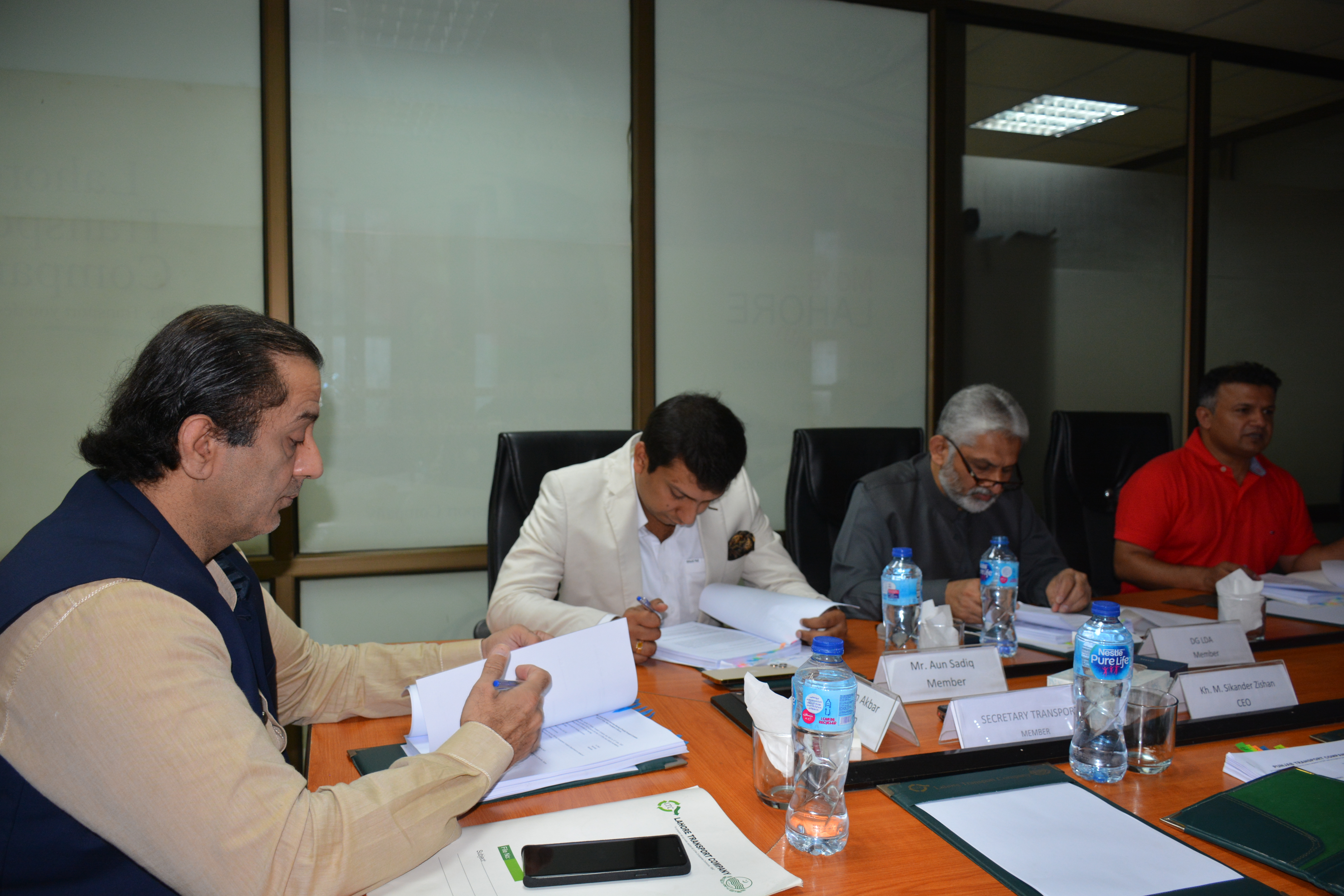 PTC Board of Directors meeting in progress.